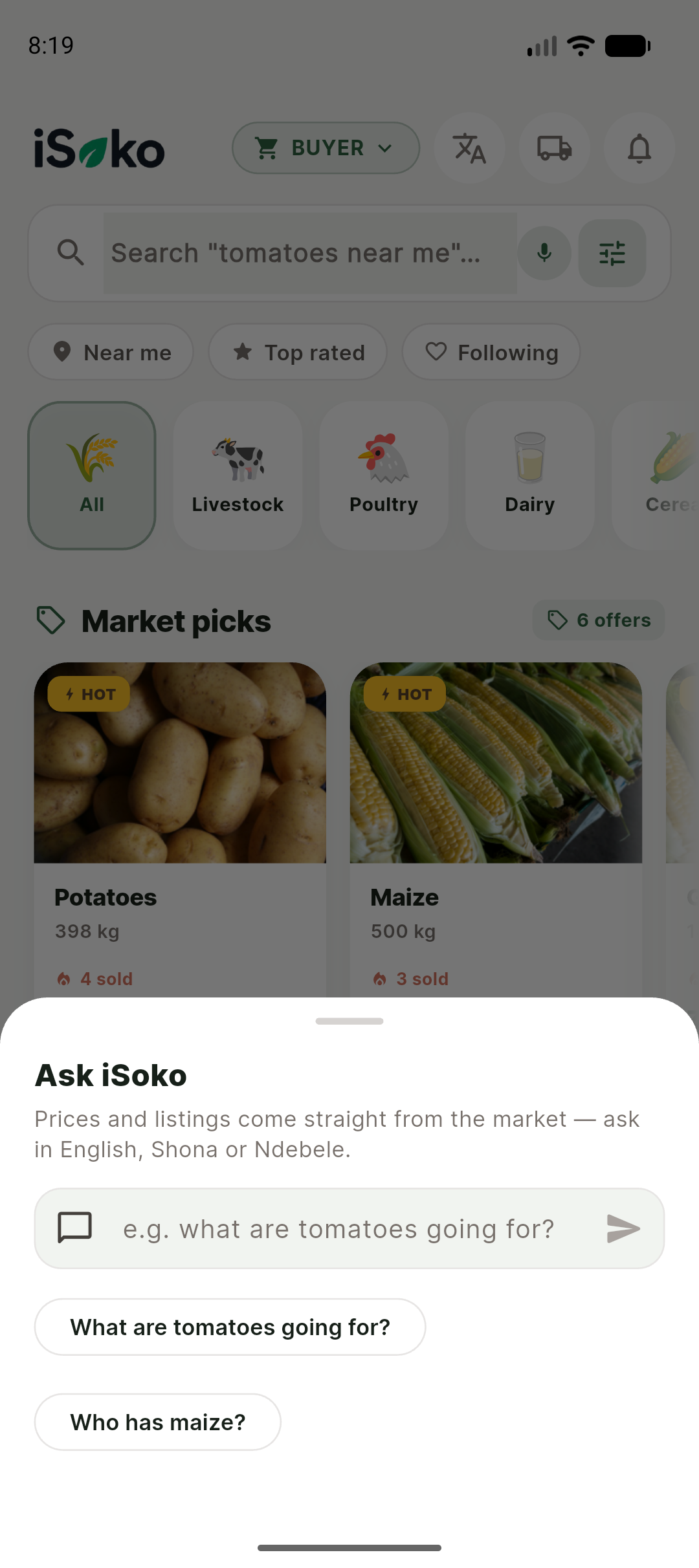 Ask Amusika assistant